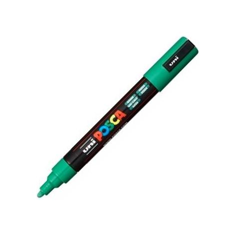 UNIBALL MARCADOR POSCA PC-5M NO PERMANENTE PUNTA FORMA DE BALA 1,8 - 2,5 MM VERDE