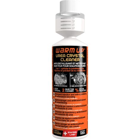 Anti-cristallisant injecteur Adblue 250ml – Évite la cristallisation – Pour véhicules légers et poids lourds – Dosage 25ml pour 10 litres – Warmup
