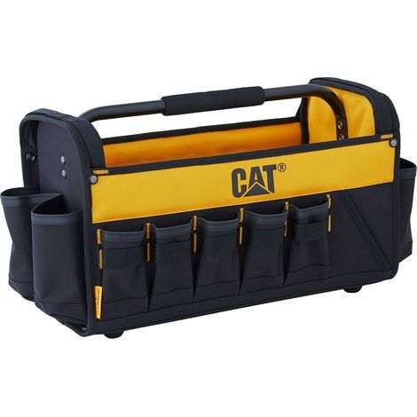 Sac à outils 12L Polyester / PVC 1 poche intérieure 16 poches extérieures CAT