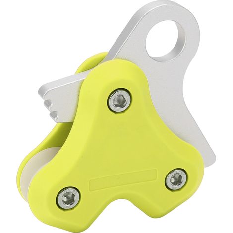 Umlenkrolle aus Aluminiumlegierung für Freitauchen, Seilstopper aus Metall, Hochleistungs-Tauchzubehör, gelb (1/5)