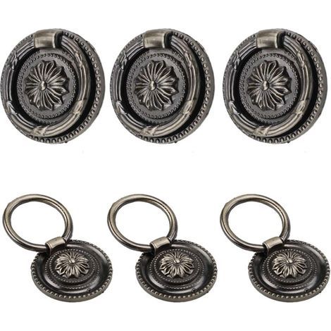 Poignee de Meuble Vintage, Bouton de Meuble Laiton Vintage, Poignée Tiroir Vintage, Poignee Meuble Vintage avec Vis, Poignée de Meuble Ancien pour Armoire à Tiroirs pour Armoire (1/5)