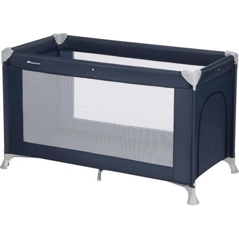 Bebeconfort Sweet Dreams Lettino da Campeggio per Bambini 0-3 anni (15 kg), Lettino Neonato da Viaggio Pieghevole Leggero, Materasso Imbottito, Finestra Laterale, Chiusura Compatta, Navy Blue (1/5)