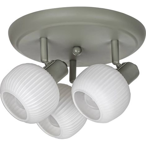 Spot Light Soraya Grigio Bianco E14 3X Max 40W L: 15 cm ø30cm dimmerabile (1/4)