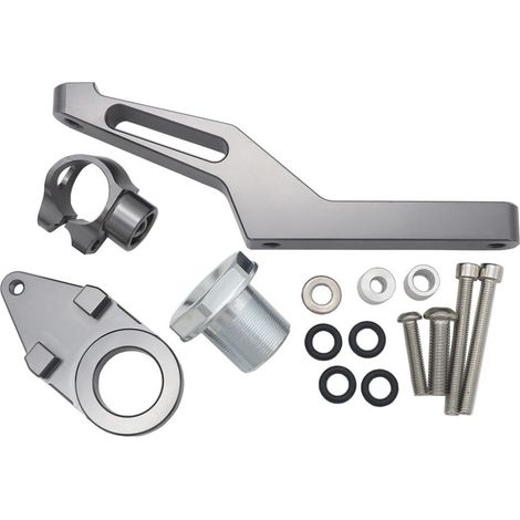 Moto Kawasaki ZX-6R 2009-2022 avec amortisseur, support de taille en titane et construction en alliage de titane. (1/4)