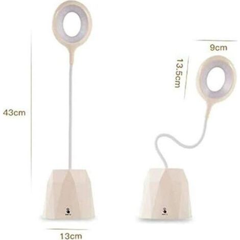 Lampe de Bureau, Lampe de Bureau Led Dimmable, Lampe de Table pour Protéger les Yeux des Enfants avec 3 Modes d'éclairage (rose) MOONSTARS (1/2)