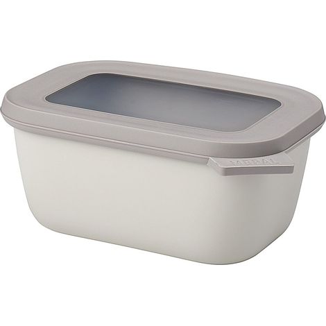 Bol Multifonction Rectangulaire - Boîte Conservation Alimentaire avec Couvercle - Convient comme Boîte de Hermétique pour le Réfrigérateur, Micro-ondes (1/4)
