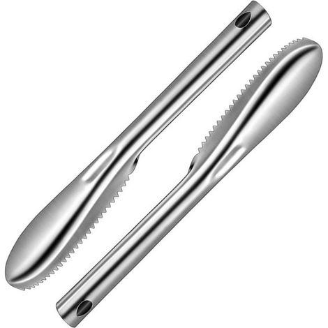2 teiliges Fischmesserset tragbar zum Auslösen und Zubereiten von Fisch in der Küche (1/5)