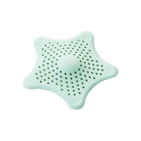 Grille de vidange en silicone (verte), filtre à cheveux pour douche, Sweet Star