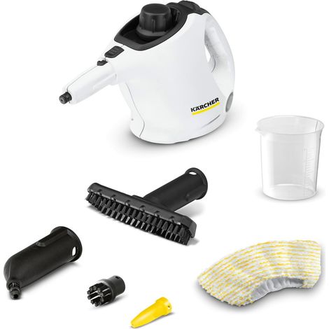 Nettoyeur Vapeur SC 1, Pression Vapeur : 3 Bar, Temps de Préchauffage : 3 Min, Puissance : 1 200 W, Surface : 20 m², Réservoir : 200 ML, avec Buse à Main, Jet Crayon (1/5)