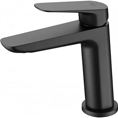 Miscelatore monocomando lavabo - Rubinetteria bagno nero opaco (1/4)