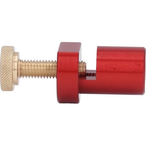 Bloc limiteur de trou de chien de 20 mm, règle en alliage d'aluminium, gabarit d'échelle fixe, équerre pour le travail du bois, pince auxiliaire rouge (1/5)