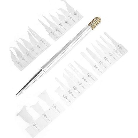 Kit de démontage et de réparation de processeurs à puce BGA avec lames fines, ensemble d'outils de maintenance mobile comprenant 27 lames et 1 poignée.