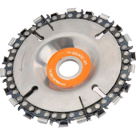 4" 22-Zahn-Kettenrad für die Holzbearbeitung, geeignet für 100/115 mm Winkelschleifer (1/5)