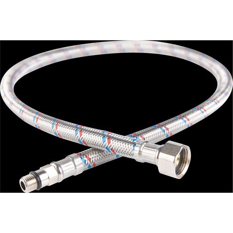 Novaservis Accessoires - Tuyau d'alimentation M10 x 3/8" - 60 cm, acier inoxydable 130/60