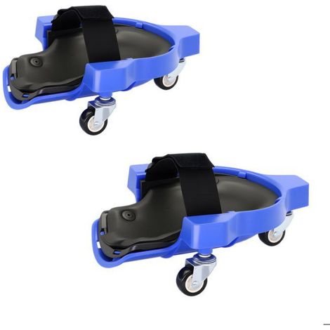 Genouillères À Roulettes - 22 x 29,5 cm - Charge Max 50 kg Par Unité - Pour Travaux Au Sol - Lot De 2 (1/5)
