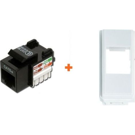 Digitus presa di rete cat.5e utp serie Bticino Now bianco bianca  rj45