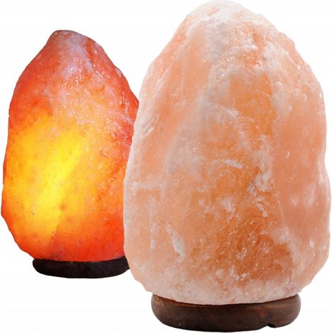 Himalaya-Salzlampe mit Dimmer, ionisierend, natürlich, groß, 3-5 kg