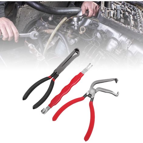Pince de déconnexion multifonctionnelle pour connecteurs automobiles et colliers de serrage de conduites de carburant, adaptée aux réparations de voitures et de camions, avec mécanisme de déconnexion (1/5)