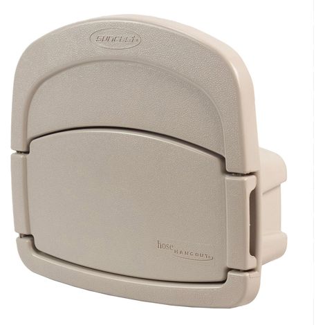 Hangout de Jardin Deluxe avec capacité de 45,2 m et Compartiment de Rangement fermé, Support de Tuyau DHH150, sans Taille, Taupe Clair (1/5)