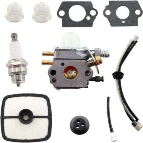 Kit de tuyau de filtre à air, filtre à carburant et carburateur pour débroussailleuses Echo SRM2015 SRM2305 SRM2455 ZAMA C1U-K53 C1U-K52 C1U-K47 AT203A (1/4)