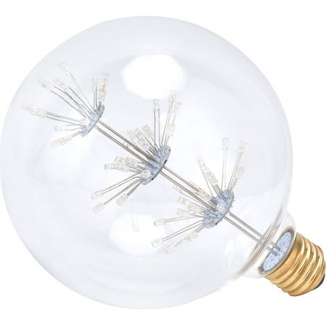 Antike Glasbirne, 3 W, G125 E27, Vintage-Glühbirne für Weihnachts-, Party- und Festivaldekoration, 85–265 V, warmweißes Licht (1/5)
