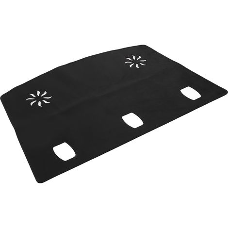 Tapis de protection solaire de coffre en flanelle, isolant thermique et pare-soleil, noir, pour Tesla Model 3 Y (1/5)
