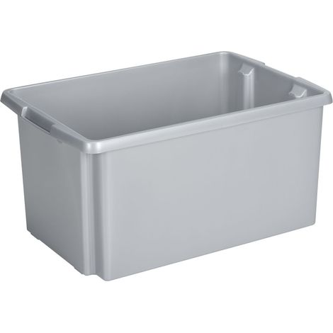 Sunware Drehstapel-Box Nesta 51 L silber 59,5 x 39,5 x 28 cm Boxen