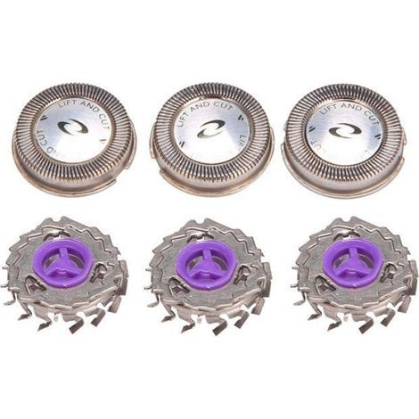 3 Pcs / Lot Nouvelle TêTe de Rasoir de Remplacement pour Rasoir Philips Norelco HQ HS SéRie HP HQ3 HQ4 HQ56 HQ55 HQ300 HQ6 HQ916 (1/4)