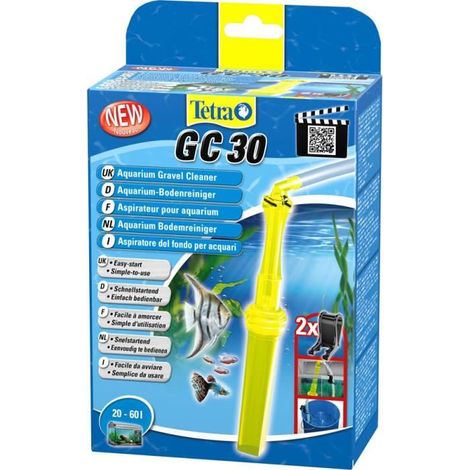 limpiador de grava tetra gc 30 succión automática cabeza triangular (1/3)