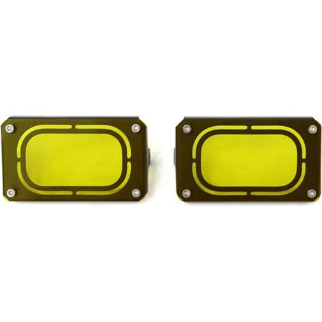 Protezione per fendinebbia a LED per moto 368G, accessorio giallo (1/3)