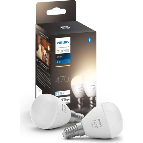 Philips Hue White E14 Sferica Confezione da 2 Bianca (1/5)