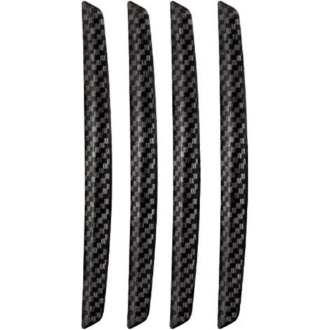 SABIR Lot de 4 bandes anti-collision en fibre de carbone noire pour portières de voiture, utilisables sur différents véhicules (1/5)