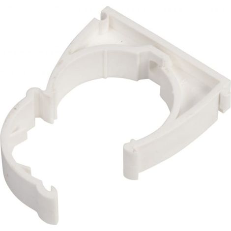 Soporte para tubo cerrado de 47 mm, blanco, UZ 47 10187 /100 unidades/