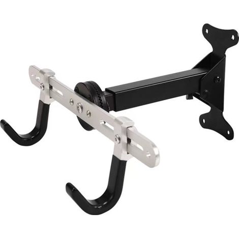 Beyamis Support mural vélo aluminium – 30kg, réglable, garage, route/VTT (1/5)