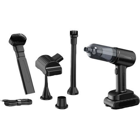 Aspirapolvere portatile senza fili per auto 6 in 1, grande soffiatore aspirante, rompivetro, tagliacinture di sicurezza (1/5)