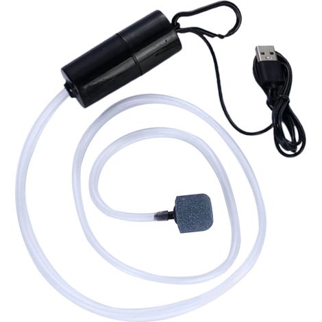 Pompe à Air pour Aquarium, Mini USB silencieuse, pour la pêche en plein Air, noire, pour la maison (1/5)