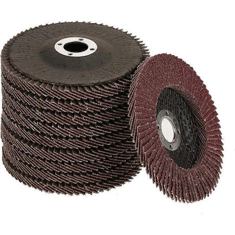 10 disques à meuler, grain 60, disques à polir, disques à lamelles, 100 x 6 x 16 mm