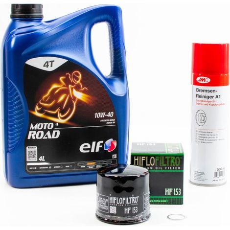 Kit Entretien Vidange pour DUCATI 400 MONSTER IE DARK de 2005 à 2008 - ELF MOTO 4 ROAD 10w40 4L