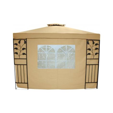 Seitenwand Livorno beige mit Fenster, 2er-Set (1/2)