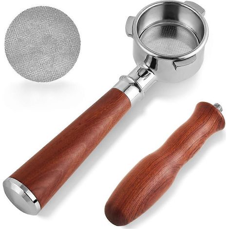 54mm porte filtre sans fond porte filtre sans fond panier filtre avec 54mm écran de galette pour machine à café (1/5)