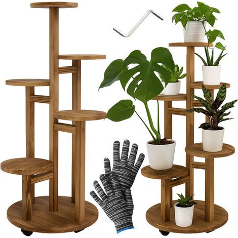 Stehender blumenstander 86 cm pflanzenhalter aus metall