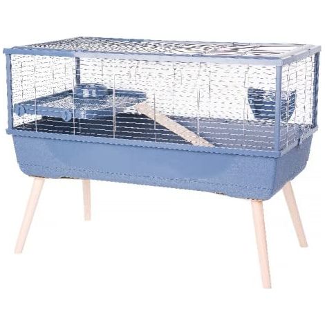 Cage rongeur surélevée - Zolux - Néolife - Pour cochon d'inde - 99 x 54 x 79 cm - Bleu