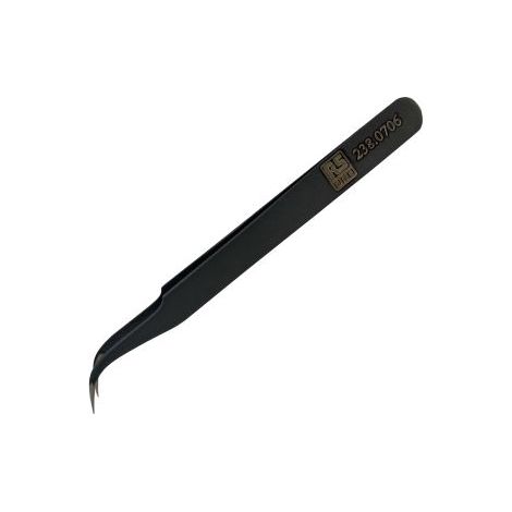 Brucelles de précision RS PRO 7AESD ESD pointe fine en acier austénitique à faible de teneur en carbone, L. 120 mm ( Prix pour 1 )