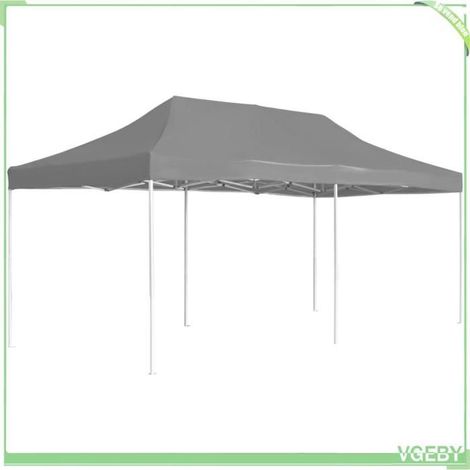 Tente de réception pliable - FAFEICY - 45503 - Aluminium - 6 x 3 m - Anthracite (1/5)