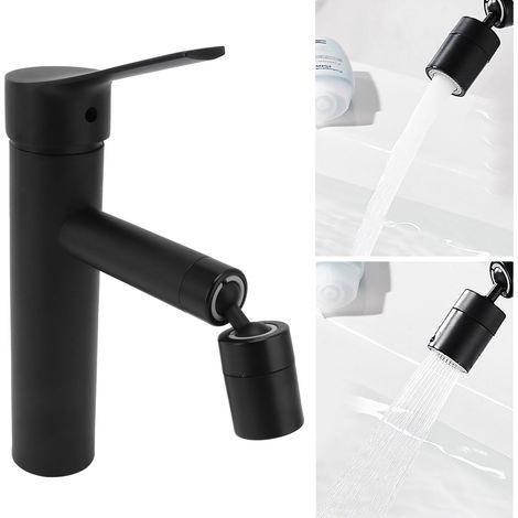 Universeller G1/2-Wasserhahn für Warm- und Kaltwasser, aus Edelstahl 304, für Waschbecken und den Hausgebrauch. (1/5)