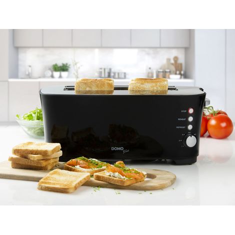 Toaster 2 schlitze 1350w schwarz - Domo - do961t (1/5)