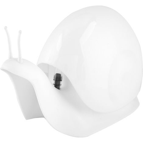 Snail-shaped liquid soap bottle, hand lotion dispenser, bathroom accessories (white) (1/5)