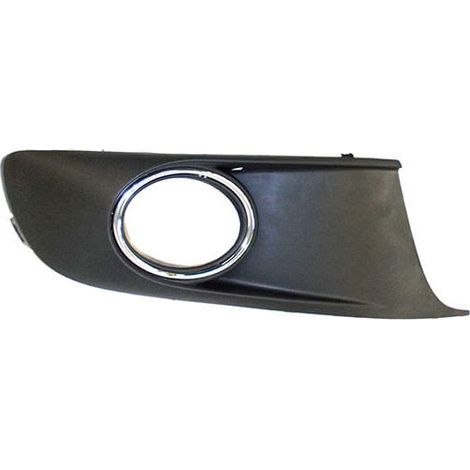 Grille de pare-choc avant droite noire et chromée avec trou anti-brouillard Volkswagen Touran 2 2010-2015