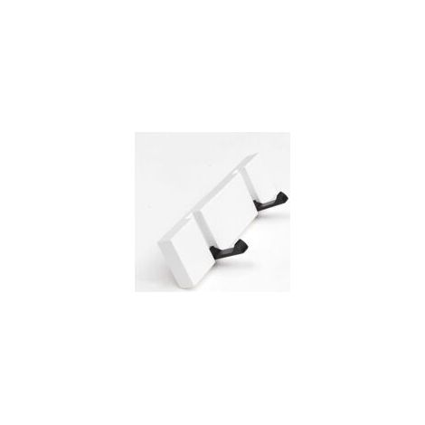 Garderobenständer, Wandgarderobe, Wandhaken aus Bambus, Einzelhaken, faltbar, für die Tür, kreative Wanddekoration, Garderobenhaken für die Wand, Weiß, 2 Haken - Crezuo (1/4)