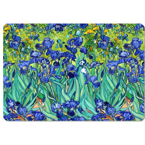 Salvamanteles rectangular de 29×42 cm, estampado Iris - fieltro ecológico, lavable a 40 °C, Bertoni (1/4)